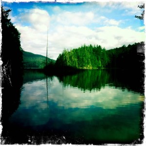 Mountain Lake from the south end dam. Not that I could see this in the dark.