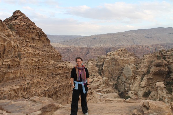 On top of the monastery in Petra