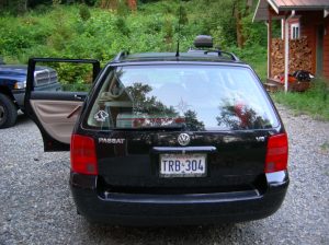 Bessie, clean and pretty at the beginning of the road