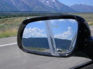 Don't be impressed by tire rotation; this mirror was cracked for two years before i replaced it.