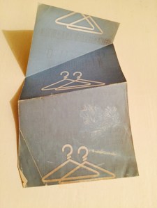 A faded, angry dry cleaning receipt